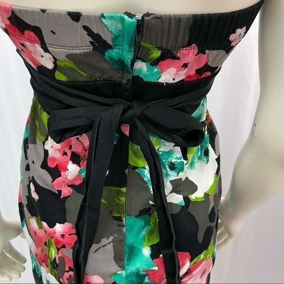 Speechless Abstract Floral Print Strapless Dress, Size 5 - Picture 5 of 10